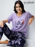 Tropical Fruit Cotton Knits PJ set - Top Pajama